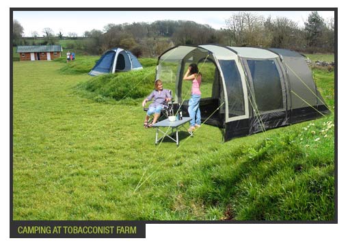 campers at tabacconist farm